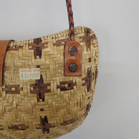 NWT Small Kwun Fung Rattan Purse - Picture 4 of 14